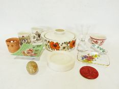 Chinese ceremonial teaset. a Royal Victoria 'Rose 'Bouquet' lidded tureen, Denby and Midwinter items