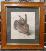 After Albrecht Durer Study of a hare together with various other prints and paintings