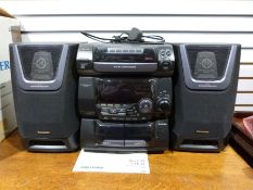 Panasonic SA-AK20 stereo system together with a Fisher stereo system