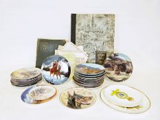 Collection of Edwin M Knowles collector's plates, together with 'London City' Its history,