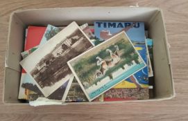 Collection of 150+ postcards (1 box)