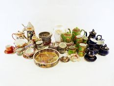 Rorstrand, Sweden, coffee pot, a German Lerchen lidded tankard and various other china and household
