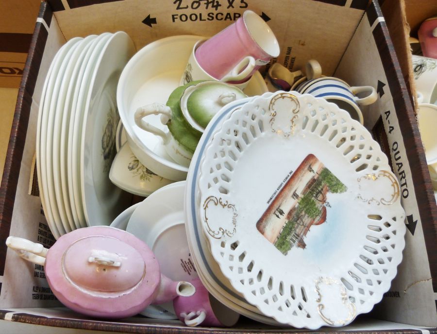 Collection of Prinknash pottery jugs and tankards, a Wedgwood 'Glen Mist' part dinner / tea - Image 2 of 5