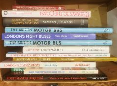 Quantity of books on buses to include 'Routemaster Retrospective', 'London's Classic Buses', 'The