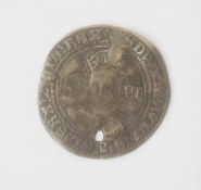 Edward VI 1547-1553, fine silver issue sixpence, mint mark Y, pierced S.2483 weight 2.8g
