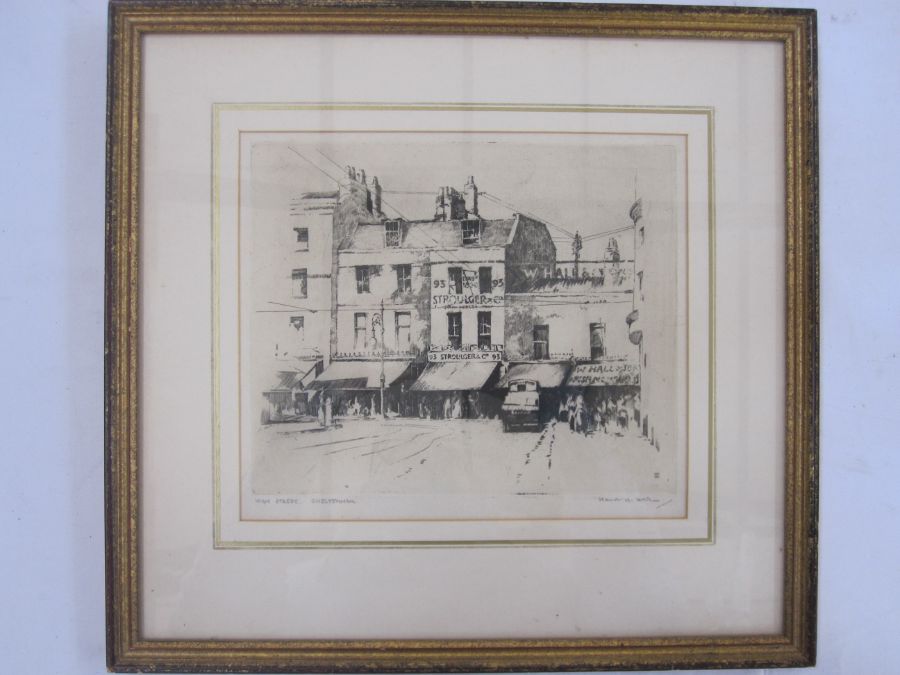 F Pabier Cook  Pen and ink "Rotunda, Cheltenham", signed lower right, 25cm x 34.5cm  Two limited - Image 3 of 3