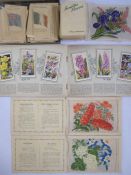 Quantity of Kensitas cigarettes silk 'British Empire' cards, Kensitas 'Flowers', an album of 'Wild