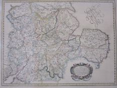 Reproduction map of central England and another reproduction map of Monmouthshire, Herefordshire,