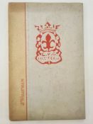 "Original Ream Stamp of J Watman in 1770", this book designed and printed by the HB Studio, Essex,