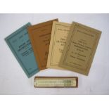 Slide rule, cased, with four instruction manuals 'For the use of the P.I.C direct and inverse log-