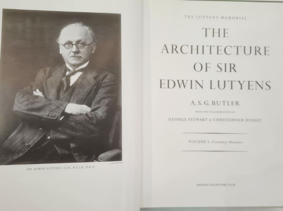 Butler A.G. " The Lutyens Memorial - The Architecture of Sir Edwin Lutyens, vol Country Houses, - Image 2 of 7