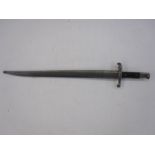 Portuguese M1886 bayonet with scabbard  Condition ReportPlease see additional images Small dent to