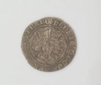 Henry VI 1422- 1461 Annulet issue groat, Calais 1422-30, annulets by neck. S. 1836, weight 3.7g