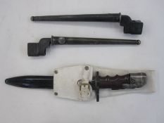 Lee-Enfield No.7 bayonet with two number 4 Mark II bayonets  Condition ReportPlease see additional