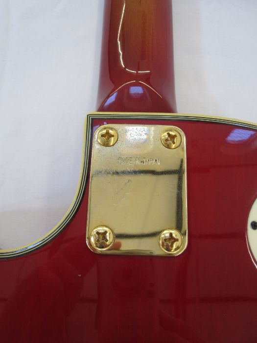 Columbus Les Paul-style electric guitar in red and orange, in fitted case Condition ReportAppears to - Image 6 of 6