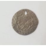 Edward IV 1461-85 Bristol groat, quatrefoils by neck, reads BRISTOW s.2004 holed, weight 2.8g