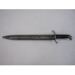 Modelo Argentino 1909 butcher bayonet style. No rifle attachment, fittings made by Weyerberg