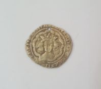 Edward III, London, Pre-treaty silver groat 1351-2 mint mark closed cross holed, weight 4.3g. S.