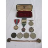 1939-45 'The Defence Medal', Total Abstinence Medal India 'Watch and Be Sober' and Imperial