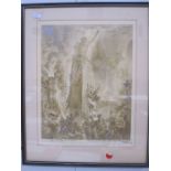 Heaslip (1898-1970) Aquatint  "There Will Always Be An England", signed to the margin and dated