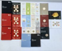 Five brilliant uncirculated year sets 2013 to 2017