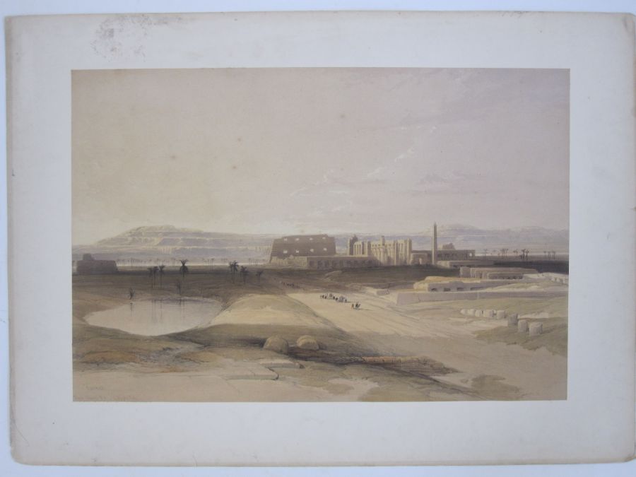 Roberts, David (1796-1864)  Lithograph on India paper with original handcolouring for the Royal