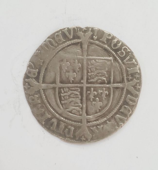 Henry VIII 1509-47 second coinage, groat mint mark arrow (1526-1544), Laker bust D, weight 2.6g S. - Image 2 of 2