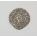 Henry VI restored oct 1470- Apr 1471 groat, mint mark restoration cross, S.2082 weight 2.8g very