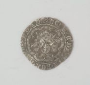 Henry VI restored oct 1470- Apr 1471 groat, mint mark restoration cross, S.2082 weight 2.8g very