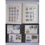 Six albums of Guernsey, Jersey and Isle of Man unmounted mint and FDCs (1 album of mint and 1