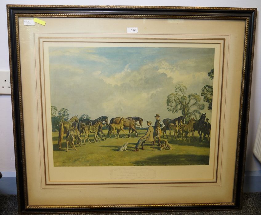 After Alfred Munnings  Colour print "A Summer Evening, Cliveden" - Image 2 of 2