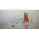 Early 20th century school Watercolour Sailing boats, indistinctly initialled and dated 1902 12 x