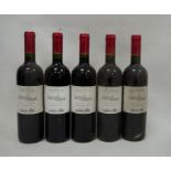 Five bottles Santa Rita 2005 Cabernet Sauvignon (5)