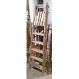 Wooden step ladder