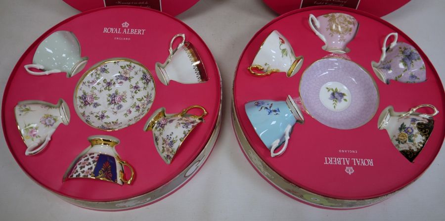 Two sets of Royal Albert china '100 Years Commemorative' decorative teacups and saucers (2 boxes - Bild 2 aus 2