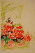 Laucret (20th century school) Limited edition colour print  Floral study, signed in pencil, 104/250,