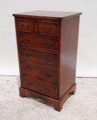 20th century chest of two short over four long drawers, on bracket feet, 47cm x 83cm and a further