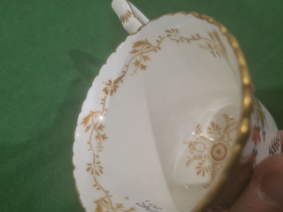Coalport blue 'Batwing' pattern part dinner and tea service, numbered to reverse Y2665 (on some - Image 19 of 45