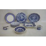 Quantity of blue and white Masons 'Vista' pattern graduated jugs, Spode 'Italian' pattern mug, etc