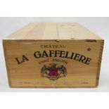 One boxed case (12 bottles) Chateau La Gaffeliere Saint-Emilion 1998