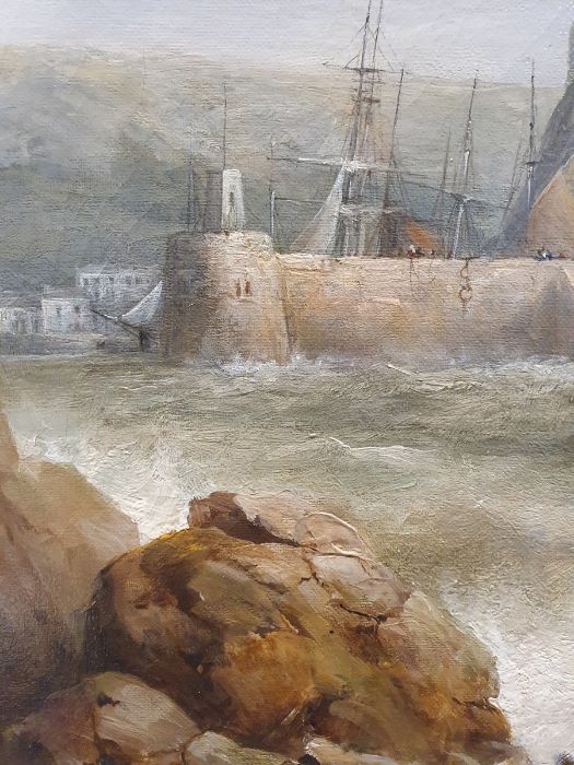 Henry King Taylor (1799-1869) Oil on canvas "Shipping off Mount Orgueil, Jersey", signed lower - Image 11 of 20