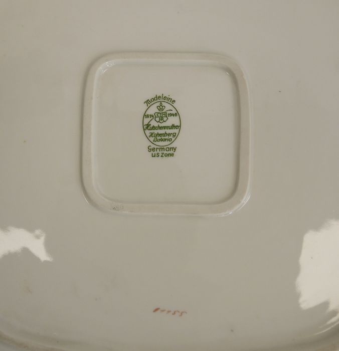 Masons Ironstone 'Penang' jug, matching lidded vase, three circular comports decorated with - Image 5 of 5