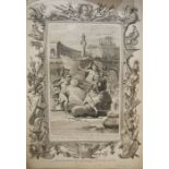 12 unframed engravings  "Homer's Iliad", each plate numbered, printed by Thomas Bowles, Fleet
