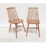 Four modern stick-back high seated chairs (4)