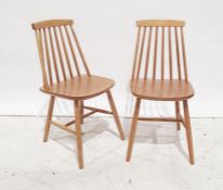 Four modern stick-back high seated chairs (4)