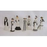 Seven Wedgwood 'The Hyde Park Collection' bisque figures