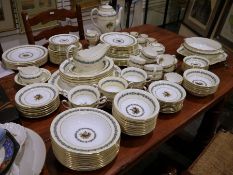 Wedgwood 'Appledore' china dinner service to include coffee pot, six coffee cans and saucers, four