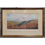 After Donald Ayres Limited edition print Hunting scene, signed and numbered 364/500 in pencil within