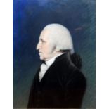 James Sharples (1751-1811)  Pastel drawing Head and shoulders portrait of George Washington (1796-