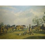 After Alfred Munnings  Colour print "A Summer Evening, Cliveden"